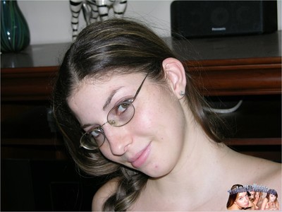 Amateurish murkiness freckled element teen wearing glasses