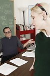 Filthy schoolgirl Rylie Richman gets slammed hardcore by the brush instructor